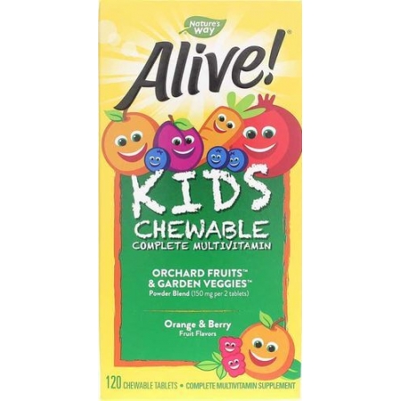 Nature´s Way, Alive Вітаміни для дітей 120шт