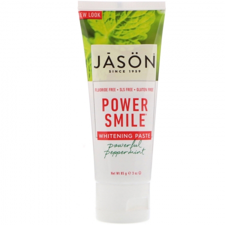 Відбілююча зубна паста, м'ята перцева 85 г Jason Natural, PowerSmile