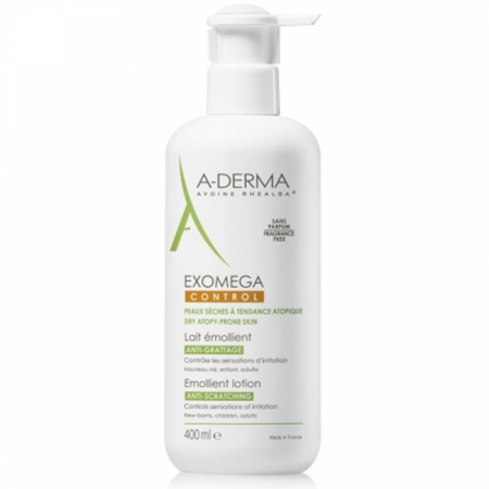 A-derma Екзомега Молочко для сухої, атопічної шкіри - Exomega Control Emollient Milk 400 мл