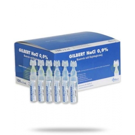 Gilbert Physiodose Natrium Chloratum NaCl 0,9%, фізіологічний розчин у ампулах 100x5 мл