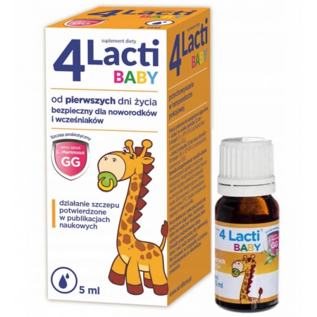4 Lacti Baby, краплі Lactobacillus для мікрофлори, 5 мл