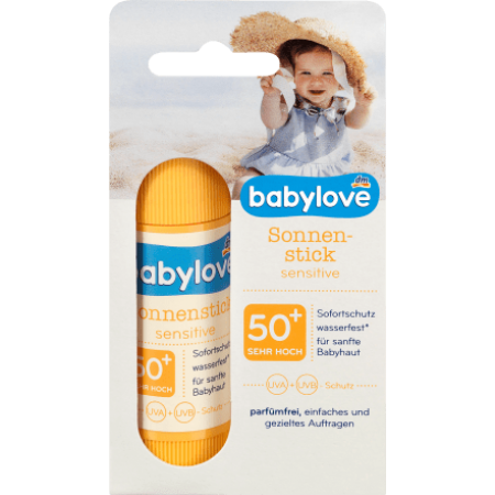 Babylove Sun Stick Sensitive Face SPF 50+ Сонцезахисний стік від 0+ Babylove Sun Stick Sensitive Face SPF 50+ Сонцезахисний стік від 0+