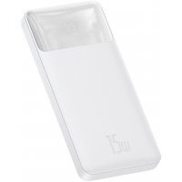 Power Bank Baseus 10000mAh 20W Display Black павербанк USB-C PD 3xUSB 3A білий