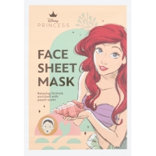 Disney Princess Face Sheet Mask Relaxing with Peach Scent - заспокійлива тканинна маска з ароматом персика