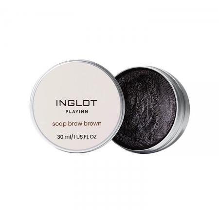INGLOT PLAYINN Soap Brow Brown Коричневе мило для вкладання і фіксації брів