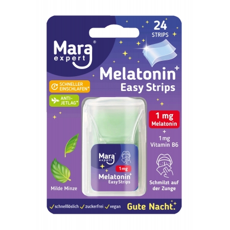 Mara Melatonin Easy Strips 1 mg Смужки з мелатоніном - швидке засинання, 24 шт