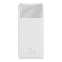 Power Bank Baseus 10000mAh 20W Display Black павербанк USB-C PD 3xUSB 3A білий