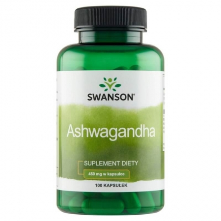 Swanson Ashwagandha 450 mg 100 капсул, екстракт ашваганди