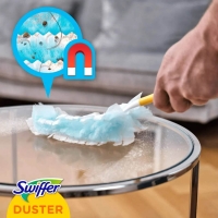 Щітка магніт для збирання пилу Swiffer duster, піпідастр з 4-ма змінними насадками