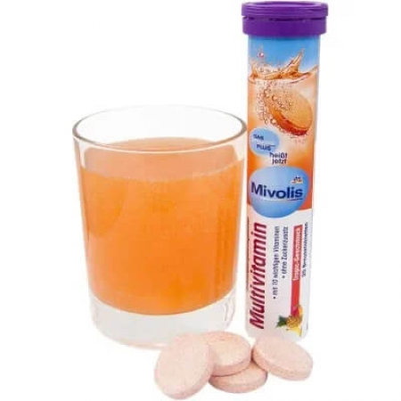 Мультивітамін Mivolis шипучі таблетки 20 шт - щоденна підтримка енергії та імунітету