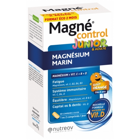 Морський магній для дітей Nutreov magné control junior & adultes 60 шт