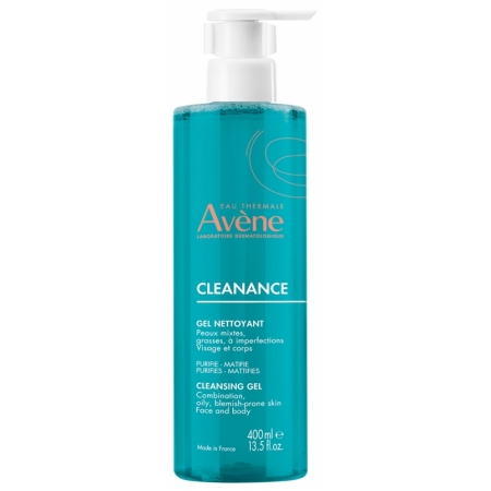 Очищувальний гель для обличчя та тіла Avene Cleanance Cleansing Gel, 400 мл
