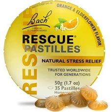 Rescue Pastilles Bach - натуральний заспокійливий засіб желейки зі смаком  апельсину і квітів бузини