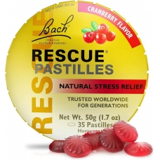 Rescue Pastilles Bach - натуральні заспокійливі льодяники зі смаком журавлини