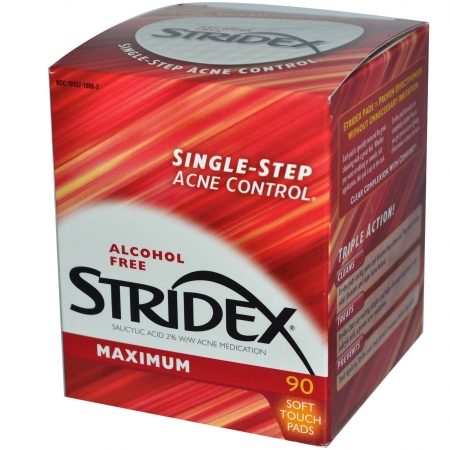 Серветки анти-акне Stridex Maximum із саліциловою кислотою 90шт