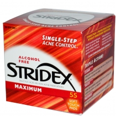 Салфетки анти-акнэ Stridex Maximum с салициловой кислотой 55шт