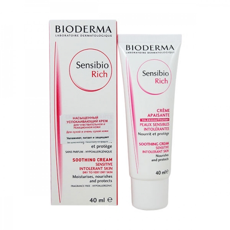 Bioderma Sensibio Rich Soothing Cream‎ - крем насыщенной консистенции