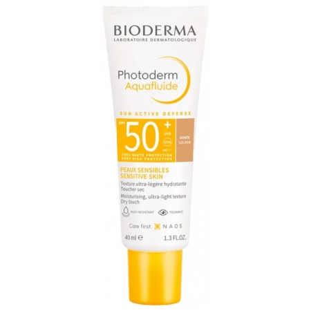 Bioderma Photoderm Max Aquafluide SPF 50 Ultra-Fluide Teinte Golden — Сонцезахисний флюїд з тоном