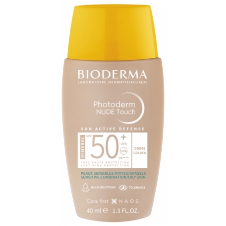 Вioderma Photoderm Nude Touch SPF 50 Сонцезахисний флюід для жирної й комбінованої шкіри обличчя