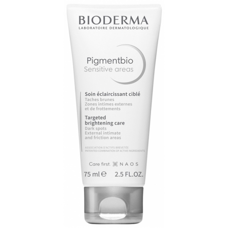Відбілювальний крем для чутливих зон тіла Bioderma Pigmentbio Sensitive Areas Cream, 75 мл Відбілювальний крем для чутливих зон тіла Bioderma Pigmentbio Sensitive Areas Cream, 75 мл