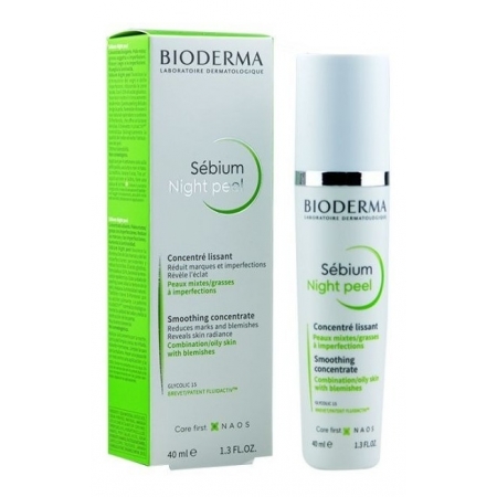 Розгладжуючий концентрат Bioderma Sebium Night Peel Розгладжуючий концентрат Bioderma Sebium Night Peel