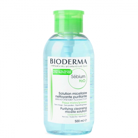 Міцеллярний лосьйон Bioderma Sebium H2O Micellaire Solution 500 мл з помпою Міцеллярний лосьйон Bioderma Sebium H2O Micellaire Solution 500 мл з помпою