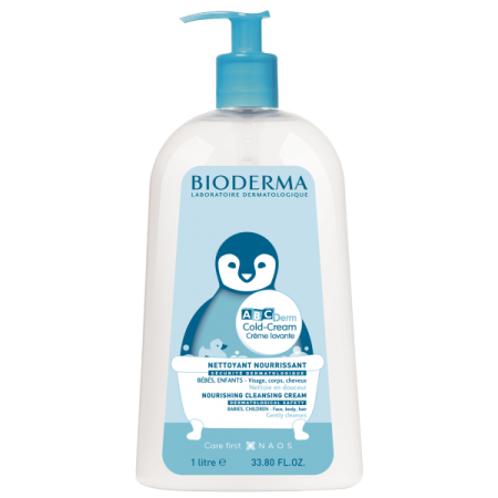Bioderma ABCDerm Cold-Cream 1 л Поживний очищуючий крем для душу Bioderma ABCDerm Cold-Cream 1 л Поживний очищуючий крем для душу