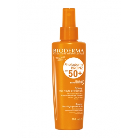 Bioderma Photoderm Bronz SPF50+ Сонцезахисний спрей для чутливої ​​шкіри