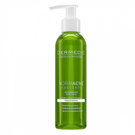 Гель для обличчя Dermedic Normacne Preventi Antibacterial Cleansing Facial Gel