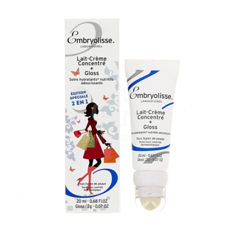Молочко-Крем Концентрат, 20 мл + Блиск для Губ, 2 гр