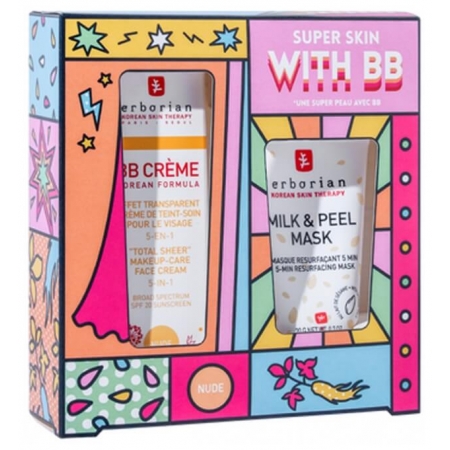 Erborian Набір Super Skin With BB (Erborian BB 15+Erborian Milk & Peel Masque)