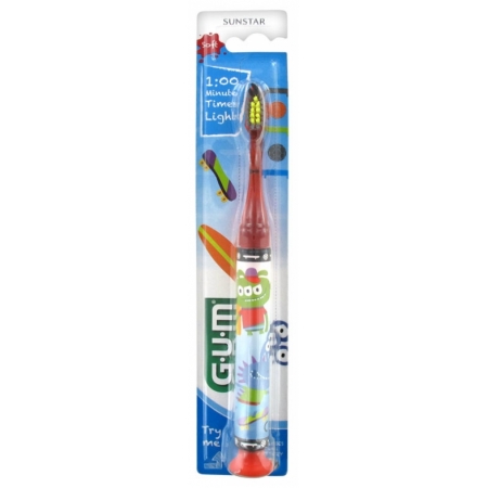 Зубна щітка GUM JUNIOR MONSTER LIGHT-UP 7+