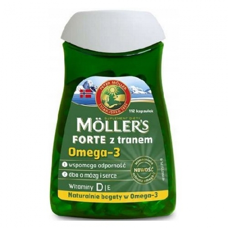 Mollers Forte omega-3 норвежский рыбий жир 112 капсул