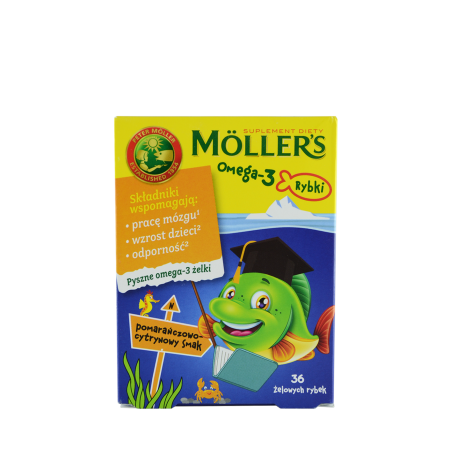 Mollers Omega-3 рыбки, вкус цитрус  36 шт 