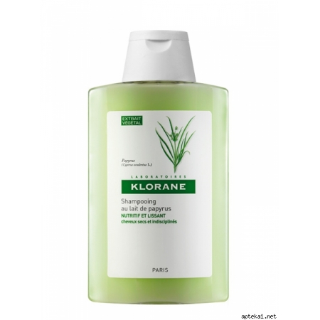 Klorane (Клоран) Шампунь на молоці папірусу для неслухняного волосся 400 мл