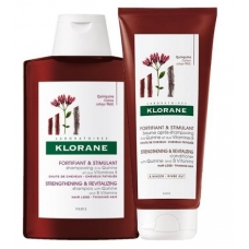 Набір шампунь з екстрактом хініну та вітамінами В 400мл + Бальзам Klorane з хініном проти випадіння волосся 200мл