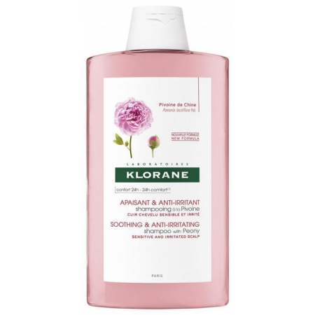 Шампунь з півонією заспокійливий Klorane Soothing Shampoo with Peony Extract 400мл