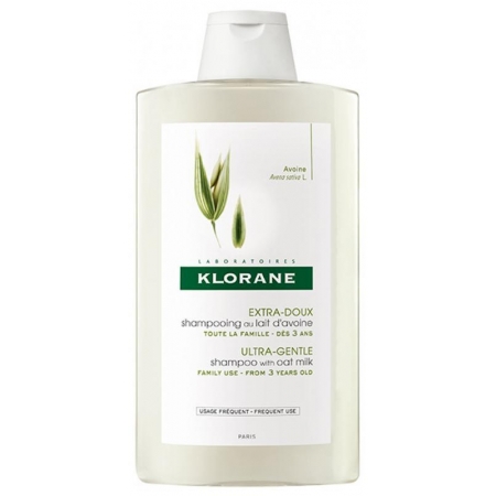 Шампунь із вівсяним молоком для частого застосування Klorane Gentle Shampoo with Oat Milk 400мл