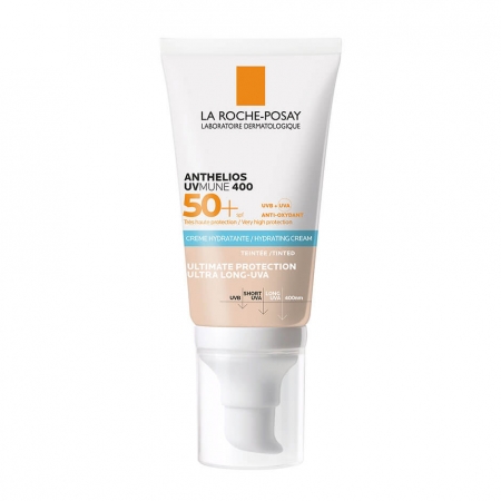 Сонцезахисний тонуючий крем La Roche-Posay Anthelios UVMune 400 SPF50+ Tinted Hydrating Cream, 50 мл (термін придатності 03.2026)