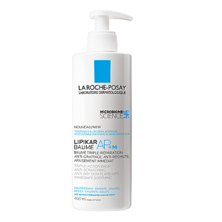 La Roche-Posay Lipikar Baume AP+M Lipid-Replenishing Balm - бальзам для дуже сухої та схильної до атопії шкіри обличчя та тіла  400мл