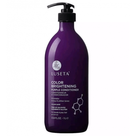 Luseta Color Brightening Purple Conditioner 1000 ml Кондиціонер  для усунення жовтих і рудих відтінків