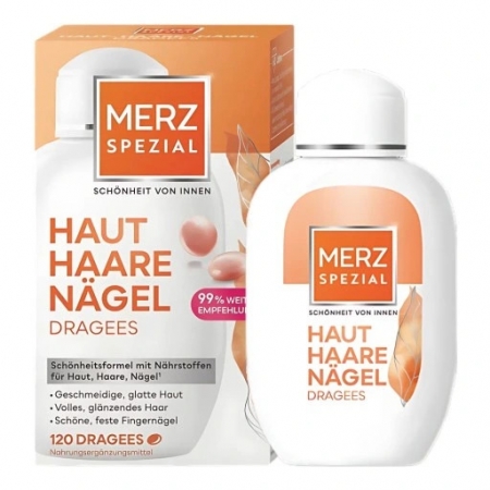 Merz Spezial Dragees 120 шт – Вітаміни для шкіри, волосся та нігтів Merz Spezial Dragees 120 шт – Вітаміни для шкіри, волосся та нігтів