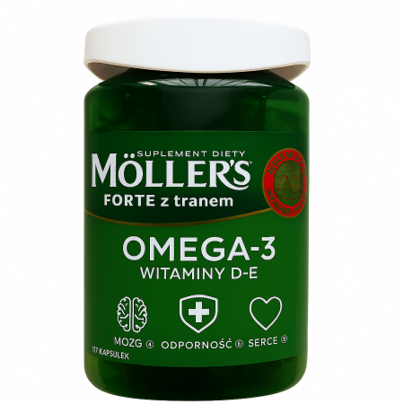 Mollers Omega-3 Forte Риб'ячий жир з Вітаміном D3 і Вітаміном Е 112шт