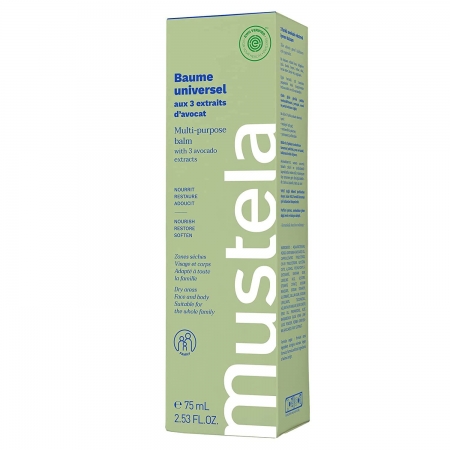 Mustela BIO Universal Balm -багатофункціональний бальзам з 3 екстрактами авокадо, 75 мл