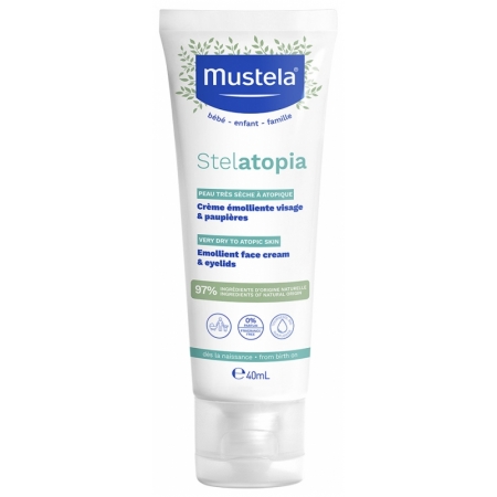 Крем-емолент Mustela Stelatopia для сухої, схильної до атопії шкіри 40 мл Крем-емолент Mustela Stelatopia для сухої, схильної до атопії шкіри 40 мл