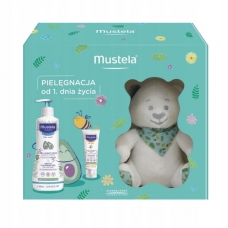 Mustela Подарунковий набір для мами та малюка Гель 2в1 500мл + Крем для обличчя 40мл + додатково ведмедик в подарунок
