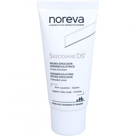 Noreva Laboratoires Sebodiane DS Sebum-Regulating Micro-Emulsion Себорегулююча мікроемульсія для шкіри обличчя і голови