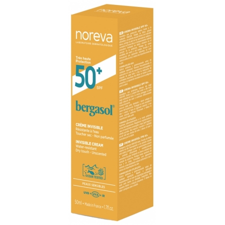 Сонцезахисний крем для обличчя Noreva Bergasol Expert SPF50+ 50 мл
