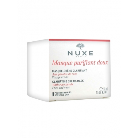Очищуюча крем-маска з пелюстками троянд для обличчя та декольте Nuxe Clarifying Cream-Mask With Rose Petals