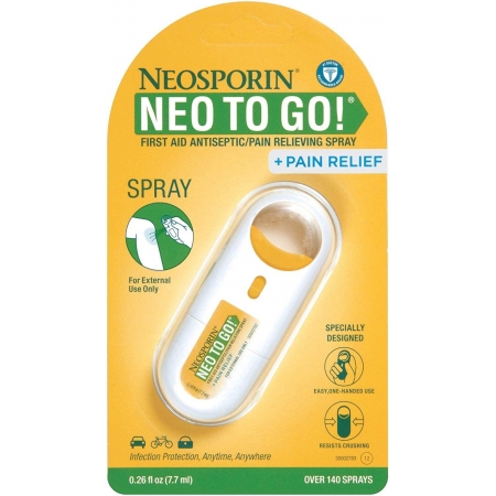 Антисептичний знеболюючий спрей - Neosporin Neo To Go 7.7 мл